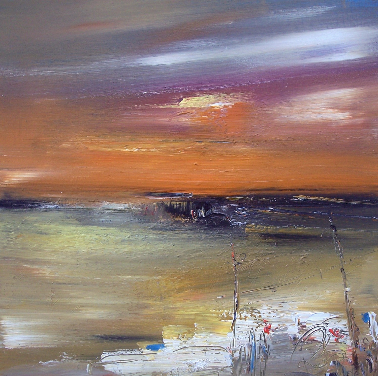 'Bay at Dusk' by artist Rosanne Barr